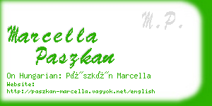 marcella paszkan business card